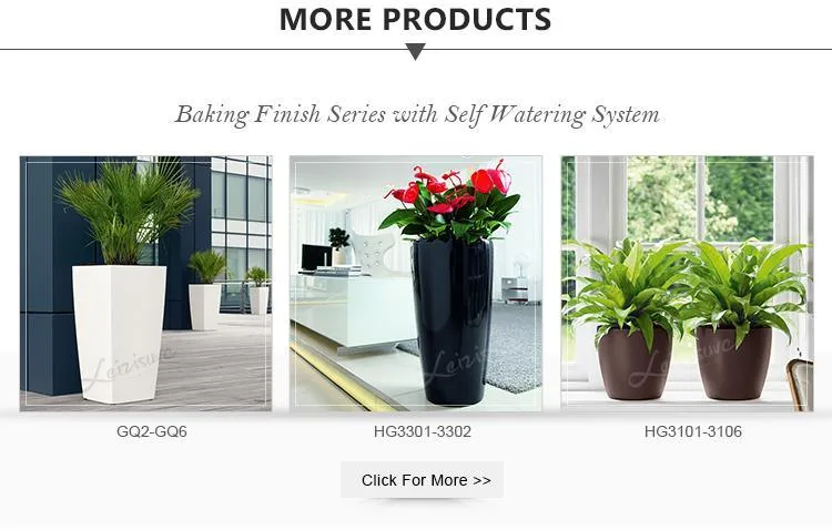 Wholesale Garden Flower Pots Factory Directly Sale Garden Supplies Small Size Self-Watering Functions for Home Office (HG-0815-1)