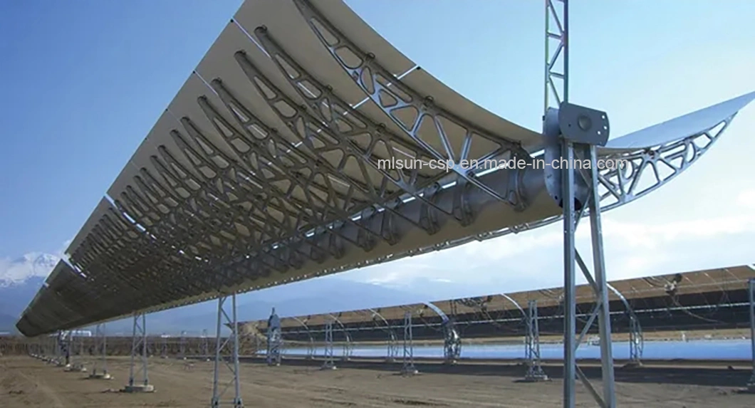 Generate Electricity Solar Thermal Industrial Application Parabolic Trough 5.77m*12m